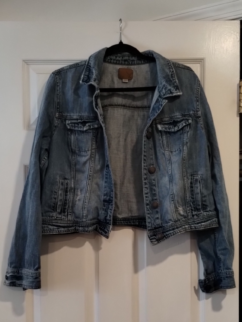 American Eagle Outfitters Light Wash Denim Jacket - Women's. (07)